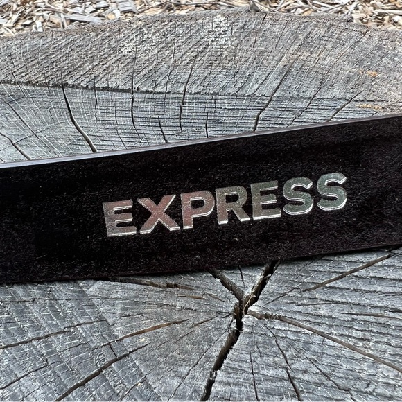 Express Western Style Genuine Leather Dark Brown Belt - Picture 5 of 8